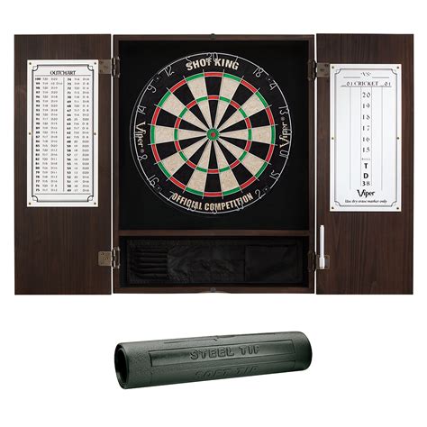 viper metropolitan steel tip dart cabinet|Viper Metropolitan Solid Wood Sisal/Bristle Steel Tip Dartboard .